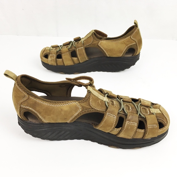 skechers sandals brown